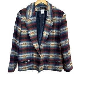 VTG Requirements Western Blazer Southwestern Jacket Women’s Sz 16 Made in‎ USA